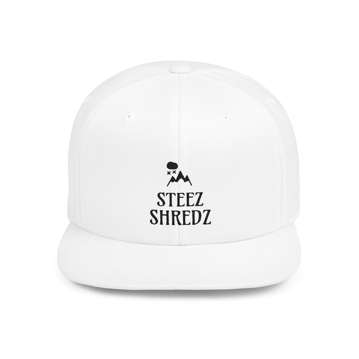 Steez Shredz "Epic" Flat Bill Hat White