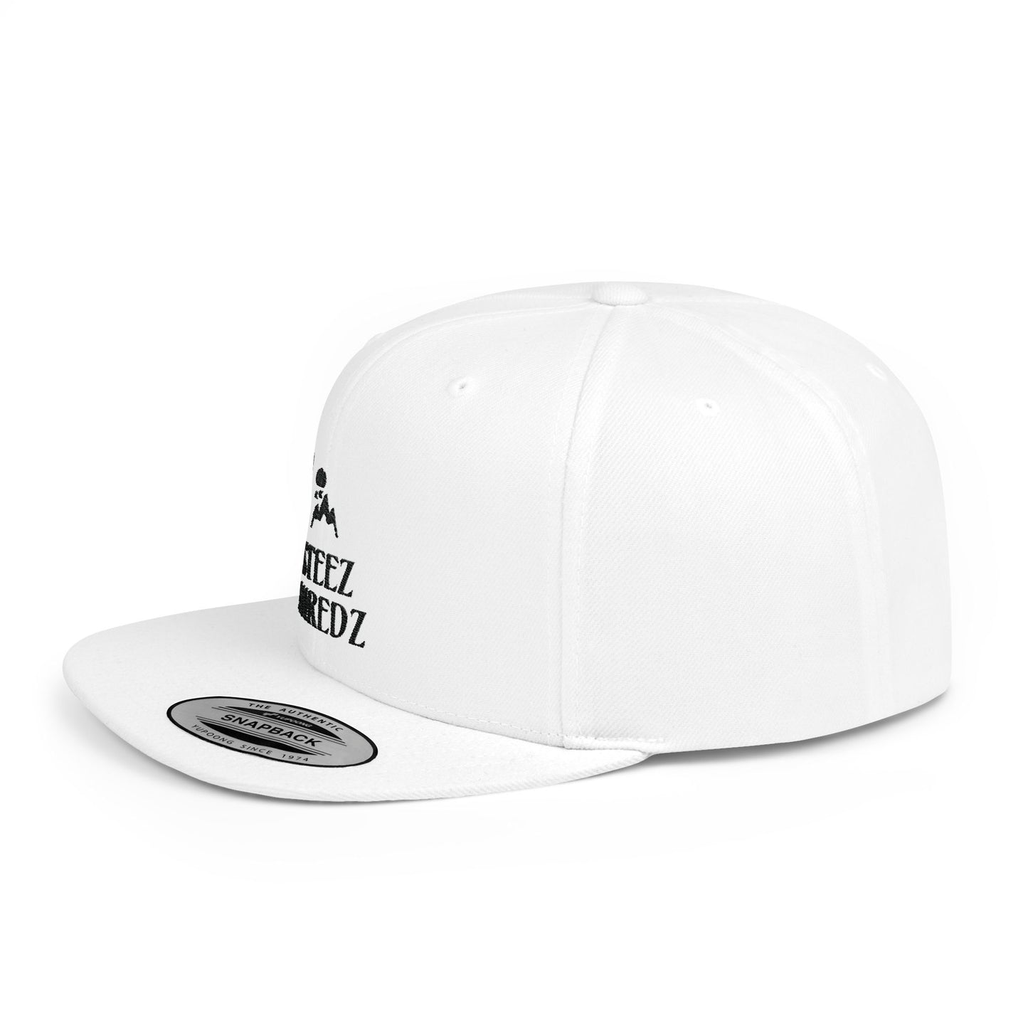 Steez Shredz "Epic" Flat Bill Hat White