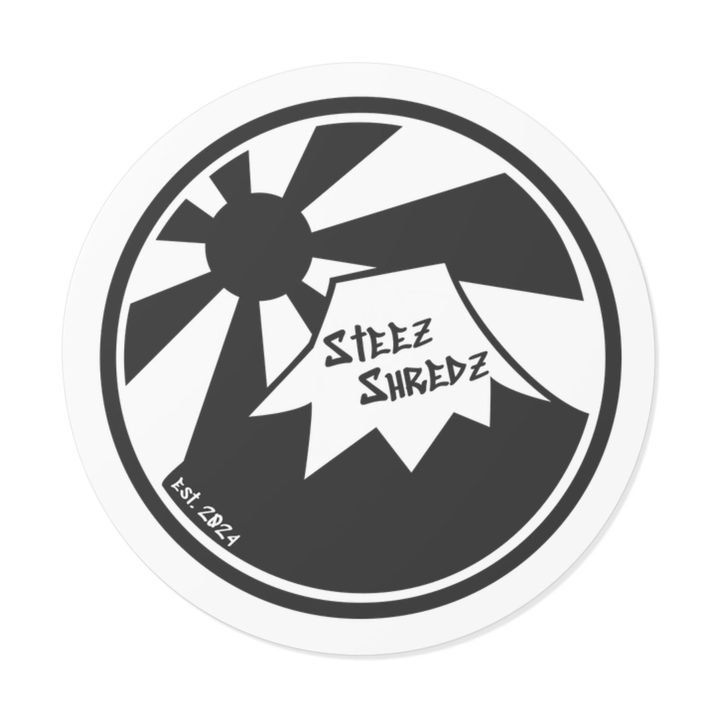 Round Steez Shredz Stickers